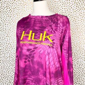 Huk Pink Performance Fishing Shirt NEW